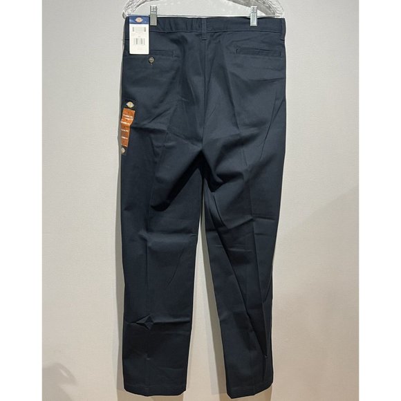 Dickies Khaki Classic Fit Big Boys’ Flex Waist Stretch Pants Size 20 Blue - Picture 2 of 9